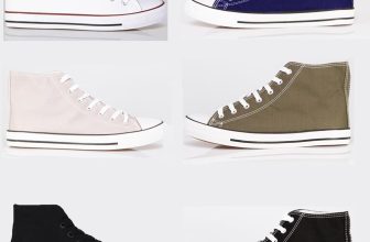 Mens Classic High Top Trainers Basketball Sneakers Lace Up Sport Shoes Walking