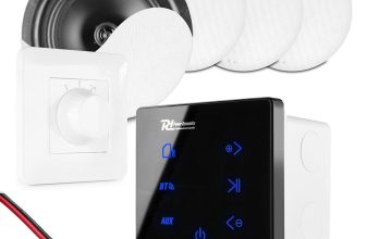 2 Room A50W 6.5″ Bluetooth Ceiling Speakers with Touch Panel Wall Amplifier