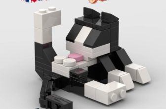 Animal Series 62Pcs MOC Bricks Cat Figires DIY Building Blocks Kids Education