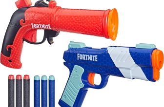 Nerf Fortnite Dual Pack Includes 2 Fortnite Blasters and 6 Nerf Elite Darts
