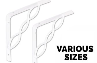 2 x Reinforced Shelf Brackets Support Wall Bracket Heavy Duty Strong decorative