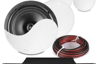 2-Zone Multi Room Bluetooth Ceiling Speaker System with 4x NCSS 8″ & Cable
