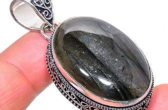 Blue Fire Labradorite Gemstone Pendant Handmade Vintage Jewelry 2.10″ VP 2920