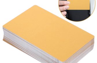 100 Pcs Plain Cards Blank for Making Metal Business Engraving Bulk