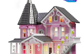 1349PCS MOC Coraline The Pink Palace Building Blocks
