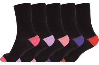 Ladies Cotton Rich Plain Ankle Socks Pack Of 5 and 3 Luxurious Socks Ladies