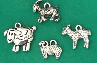 Tibetan Alloy Antique Silver Goat & SHEEP Charms Pendants Lovely quality