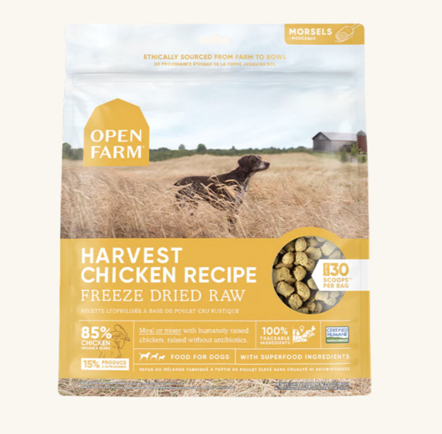Open Farm freeze dried raw food