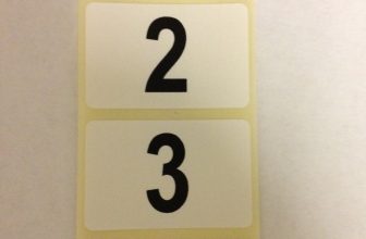 400 Sequential Number Labels, Self Adhesive, Numbers 1-400