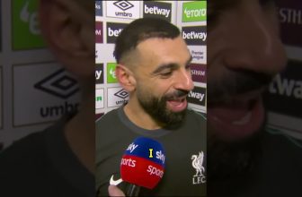 Mo Salah on his assist to Lucho’s opener vs West Ham  #premierleague #liverpool