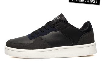 Crosshatch Avelino Mens Casual Lace Up Classic Lifestyle Trainers Sneakers Black