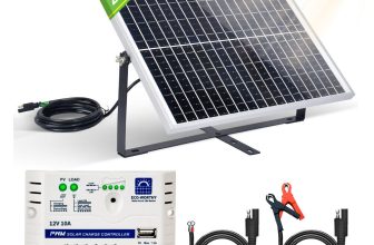 20W 25Watt 12V Mono Solar Panel Kit With Bracket Battery Charger Boat Camping RV