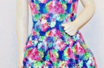 NANETTE LEPORE QUALITY GIRLS MULTI COLOURED PRINTED  PARTY DRESS 3 SIZES 8/10/12