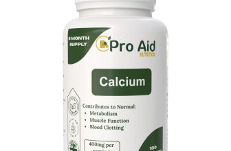 CALCIUM Tablets HIGH STRENGTH 400mg x 180 Bones, Muscle Function UK MADE PROAID