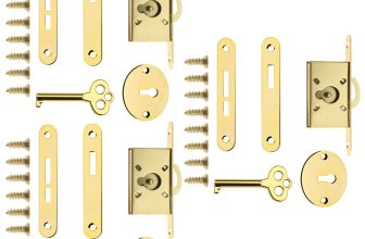 Exquisite Cabinet Lock Vintage Jewelry Box Lock Antique Bronze/Gold Pack of 3