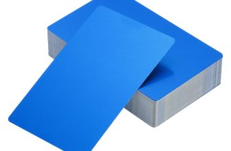 100 Pack Printable Blank Card Business Card Blue 0.21mm Thick 3.4×2.1 Inch