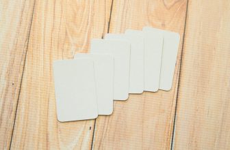 Light Grey Colorset Blank Business Cards 50pc journaling craft DIY place cards