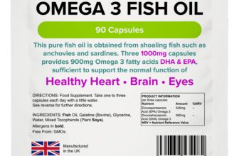 Omega 3 Fish Oil 1000mg Capsules 30% DHA EPA High Strength 90 Soft gels Lindens