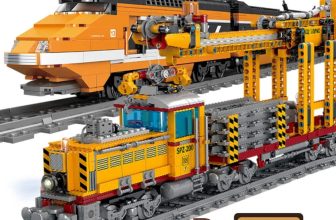 City Power MOC Train Building Blocks Railway Track Locomotive Model Kids Toys