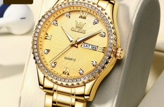 Brand Watch Luxury Gold Diamond Business Waterproof Men’s Watch Quartz Wrist