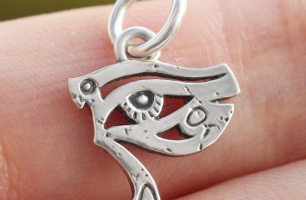 925 Sterling Silver Horus Eye Pendant Charm Egyptian Protection Symbol Lucky