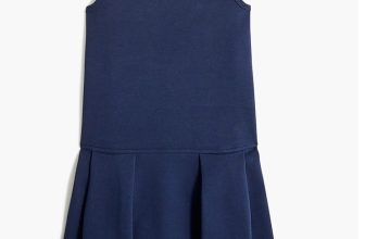 J.Crew $60 Crewcuts Girls ponte uniform dress Navy Size 8 BA027