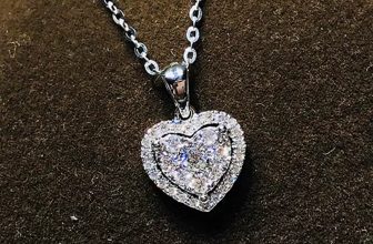 Heart Crystal Pendant 925 Sterling Silver Chain Necklace Women Love Jewellery UK