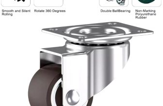 Furniture Castor Heavy Duty Rubber Wheels 25mm 40KG Caster Stainless Steel