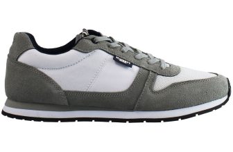 Hackett Eyelet Mens White/Grey Trainers