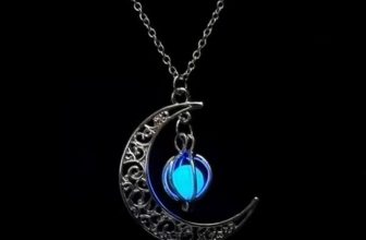 Halloween Pumpkin Necklace Evil Luminous Night Glow Light Jewellery Scary Gift