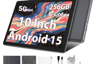 2025 Android 15 Tablet 256GB ROM (1TB TF) 10 inch 5G WiFi 7000mah Dual Camera PC