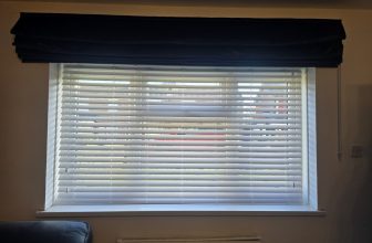 Faux Wood Blind Frost White (50mm Slat) Made to Measure