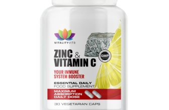 Vitamin C + Zinc Capsules – Cold & Flu – Immune Support – High Strength Tablets