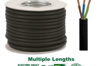 RUBBER CABLE 3 CORE 1.5MM HO7RN-F HEAVY DUTY GARDEN POND OUTDOOR SITE EXTENSION