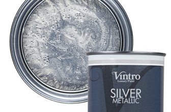 Vintro Metallic Paint Silver For Wood, Walls, Furniture & More – 250ml