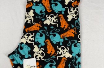 Set of 5 Disney Aladdin Tall Curvy 2 LuLaRoe Leggings in Blue Abu Razoul Saluk