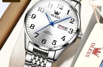 OLEVS Men’s Watch Automatic Waterproof Luxury Stainless Steel Wristwatch New