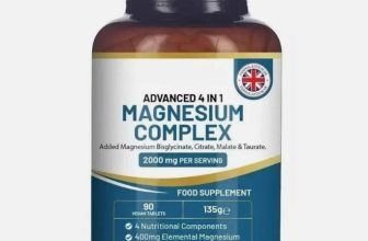 High Strength 4-in-1 Complex Tablets 2000mg Magnesium Glycinate UK