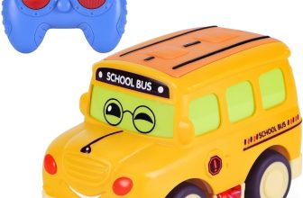 Cartoon RC School Bus 2.4GHz Remote Control Toy for Toddlers Boys Girls 1–3