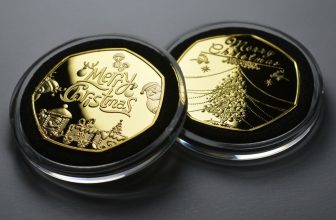 Pair of MERRY CHRISTMAS 24ct Gold Commemoratives Santa/Snowman Gift/Present