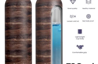 750ml Stainless Steel Water Bottle – Insulated Vacuum Thermos Double Wall Travel