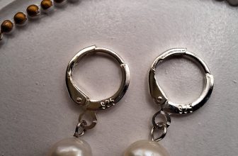 Real Freshwater Pearl HOOPS 925 Sterling Silver Hoop Earrings