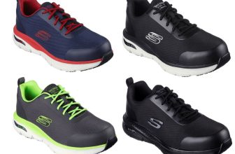 Skechers Safety Trainers Arch-Fit Steel Toe S3 Slip-Resistant Memory Foam Insole