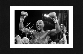 8X6 Mount MARVELLOUS MARVIN HAGLER Signed PHOTO Boxing Print Ready to Frame