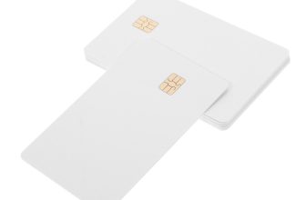 8pcs Blank Cards with Chip DIY White PVC Printable Employee Name Badge Hotel