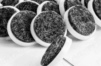 Table Chair Leg Floor Protector Nail Felt Pad x24 Skid Glide Slide Furniture Cap