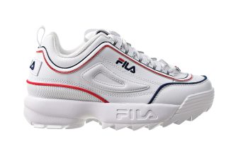 Mens Boys Fila Disruptor II 2 Contrast Piping Chunky Trainers Sneakers Shoes