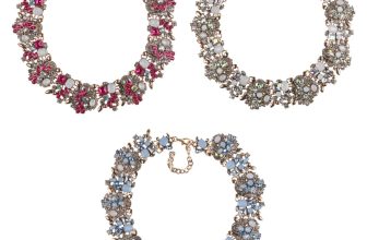 Vintage Chunky Chain Choker Trendy Clothing Accessories Rhinestone Necklace