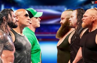 Roman Reigns The Rock & John Cena vs The Undertaker Brock Lesnar & Braun Strowman | Tag team