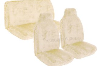 For Nissan Micra (2003-10) Luxury Sheepskin Faux Fur Car Seat Covers – Full Set